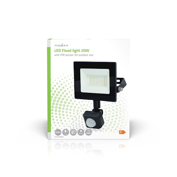 LED Valonheitin | 4000 K | Nimellisvaloteho: 1620 lm | IP44 | 1.00 m | Energialuokka: F | 220 - 240 V AC 50/60 Hz | 20 W