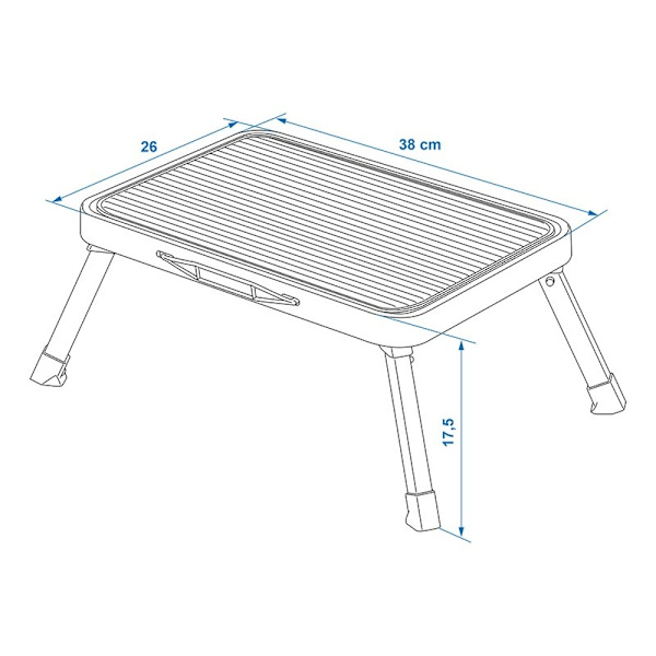 Enkelttrins foldbar til campingvogn/autocamper