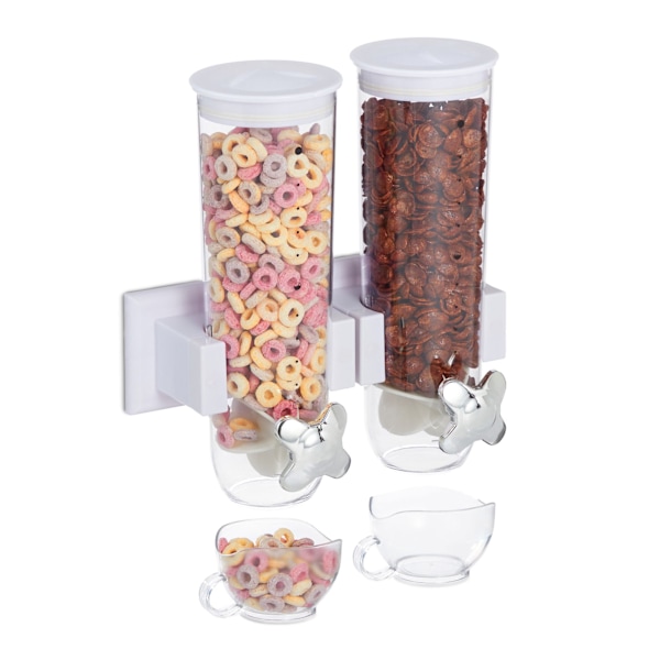 Müslidispenser dubbel för väggmontering