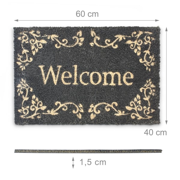 Ovimatto kookoskuitu "Welcome" 40x60 cm