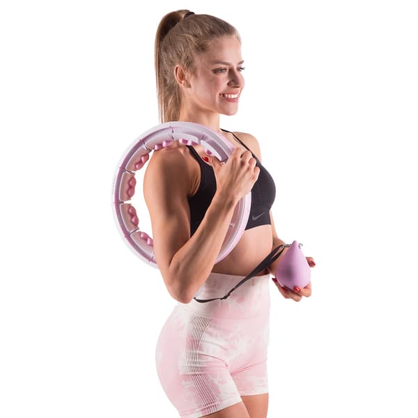 Viktad Rosa Hula Hoop med disk