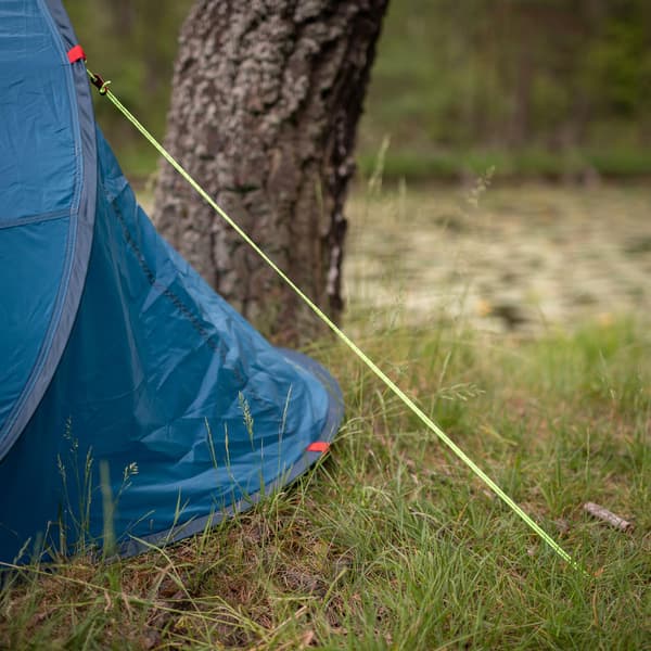 Pinnar med rep för camping, set om 6