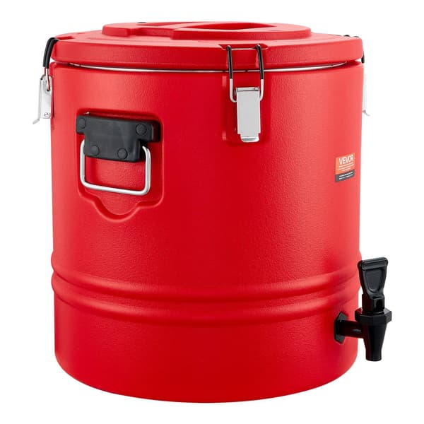 Isoleret drikkevaredispenser 8 gallon, varm/kold, tap, rustfri foring