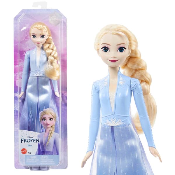 Frozen 2 Elsa Doll med klänning och accessoarer