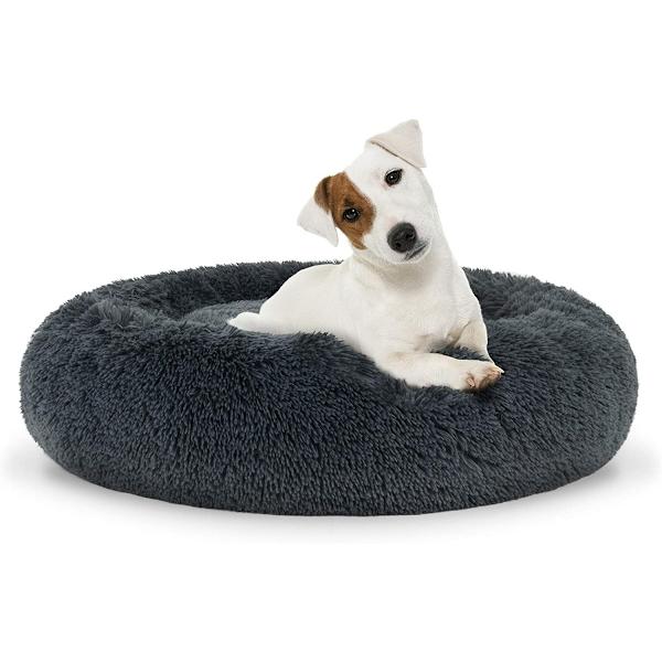 Universal plysseng til hunde og katte, 60 cm - mørkegrå