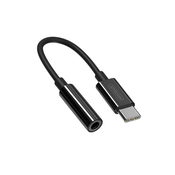 Joyroom-sovitin USB-C - 3,5 mm - musta
