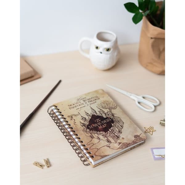 Marauders Map A5 notesbog til Harry Potter-fans