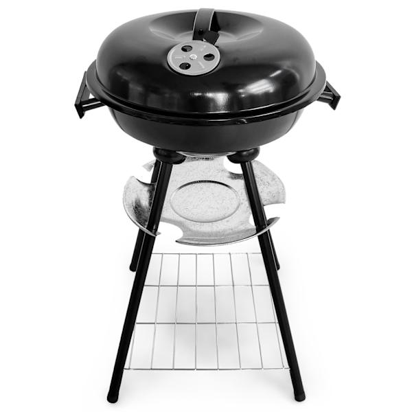 Trädgårdsgrill med lock och askfat