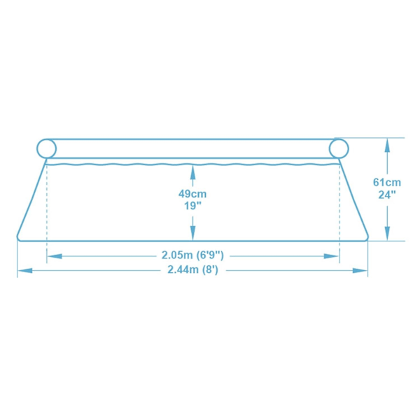 Udvidelseshavepool 244 x 61 cm 9i1 Bestway 57450