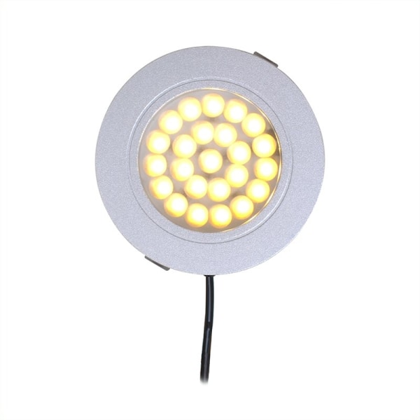 Indbygget spotlight 24-leds 12V 220lm Ø65x11mm