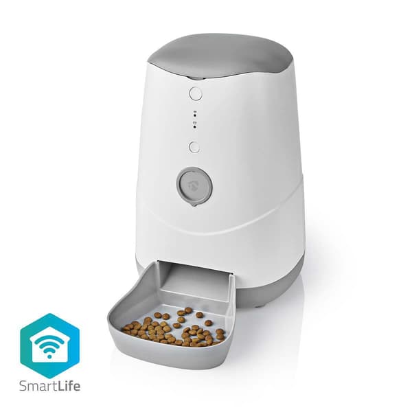 SmartLife Dispenser för husdjursfoder | Automatisk hund- och kattmatare | Wi-Fi | 3.7 l | Android™ / IOS