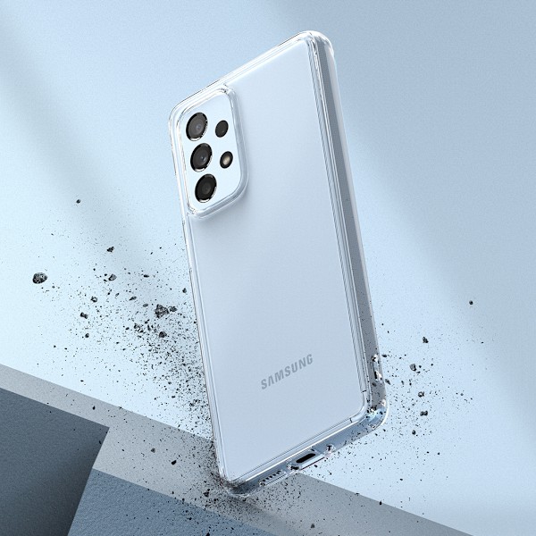 Galaxy A73 Fusion transparent fodral med gelram