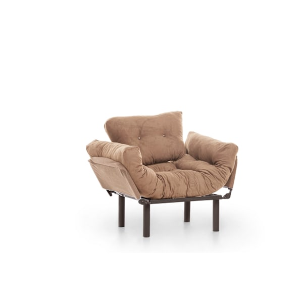 Wing Chair Nitta Single - Lysebrun