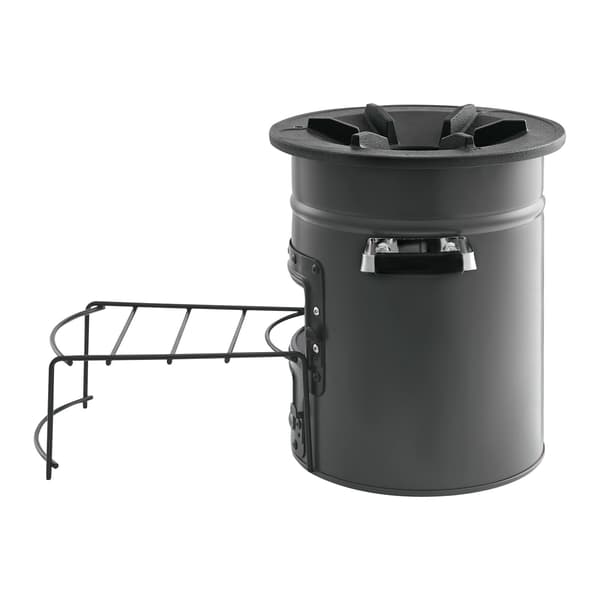 Camping raketkök, vedeldad, bärväska, stål