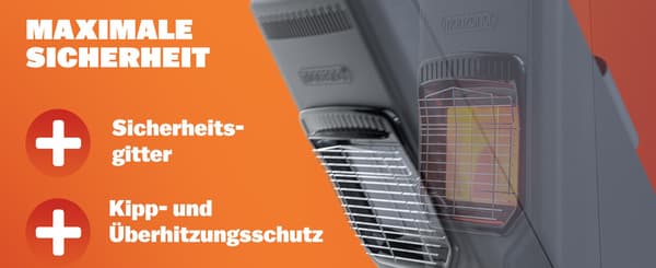 Gas terrassevarmer, 4200W, 3 varmeindstillinger, sort