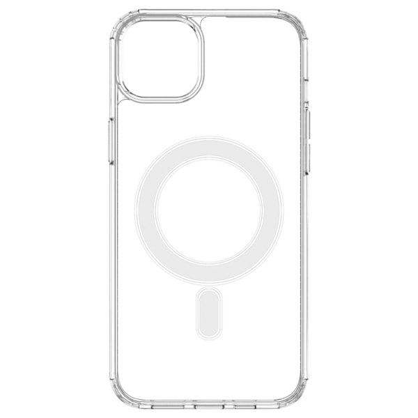 Fleksibelt gel cover til iPhone 15 Plus magnetisk med MagSafe gennemsigtig