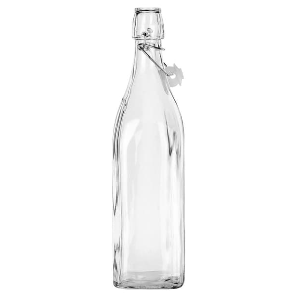 Flaske med clipsglas 1 l