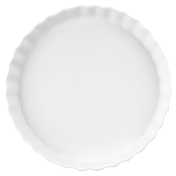 Keramisk tårtform, vit, 24,5 cm
