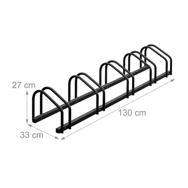 Cykelstativ til 5 cykler