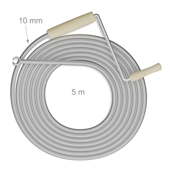 Spiral håndsving og klo til rørrensning