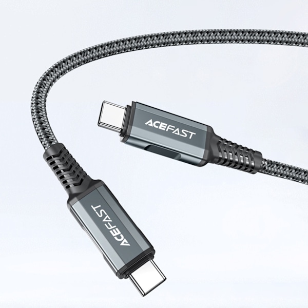 2-i-1 väggladdare med USB-C-kabel + USB-C - HDMI 4K-adapter, svart