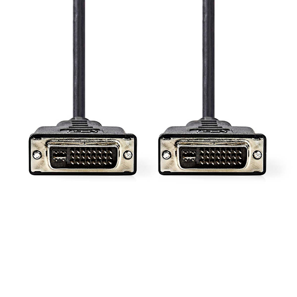 DVI-kaapeli | DVI-I 24+5-Pin Uros | DVI-I 24+5-Pin Uros | 2560x1600 | Niklattu | 2.00 m | Suora | PVC | Musta | Muovipussi