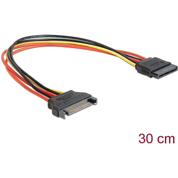 Delock SATA - virtajatkokaapeli, 30 cm