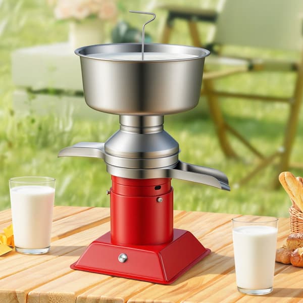 Elektrisk mælke- og flødeseparator, 60 l/t, 4,5 l skål, rustfrit stål