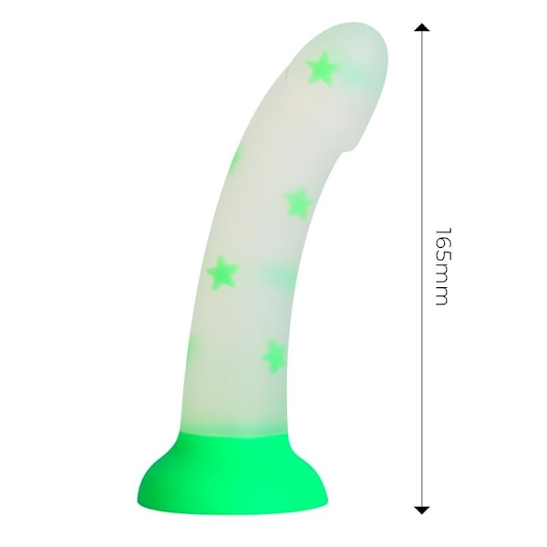 Glow-in-the-Dark Dildo Confetti Star 17 cm