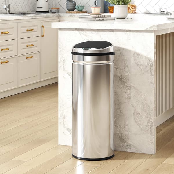 50L rostfritt stål automatisk sensor papperskorg