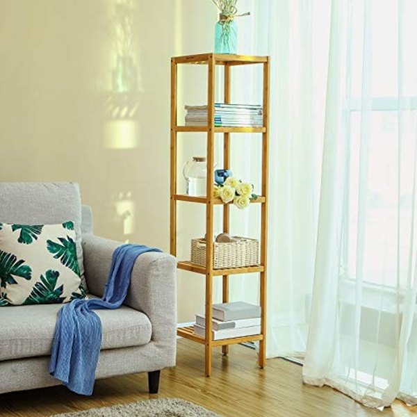 Natural Bamboo 5-tasoinen hylly: tilaa säästävä ja kestävä