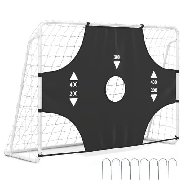 Fotbollsmål med 5-håls målvägg, 215×152 cm