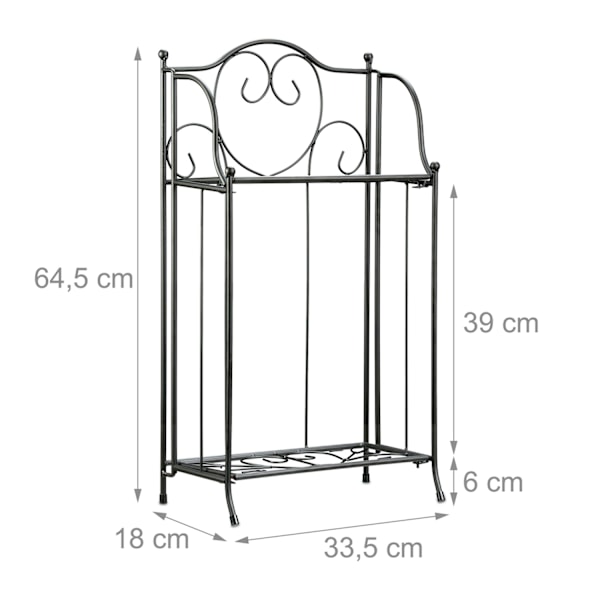 Blomställ Metall 2 Hyllor