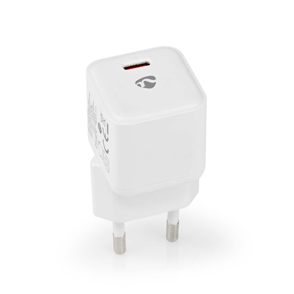 Vægoplader | 20 W | Hurtigopladningsfunktion | 1.67 A / 2.22 A / 3.0 A | Antal output: 1 | USB-C™ | Automatisk Valgt Spænding