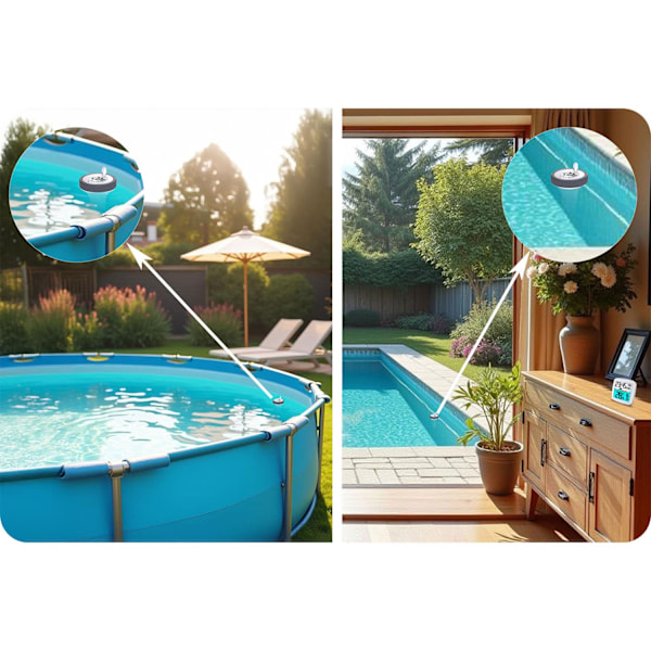 Väderstation med poolsensor BD-913 vit