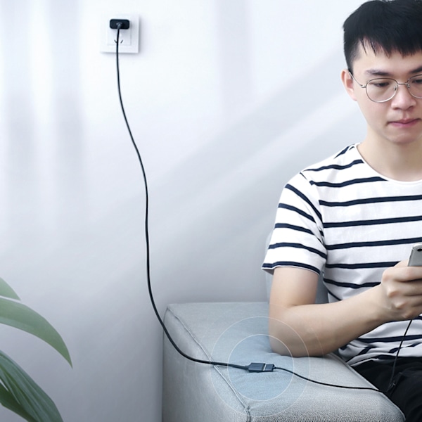 USB 2.0 jatkokaapeli 480Mb/s 3m musta