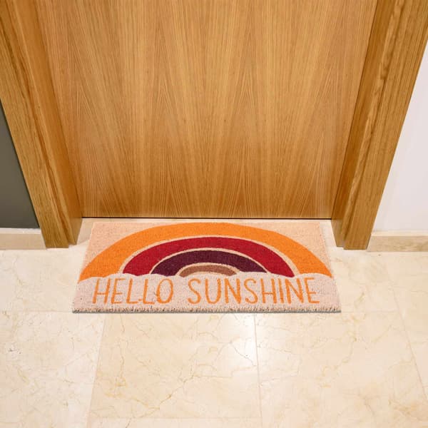 Dørmåtte i kokos "Hello Sunshine