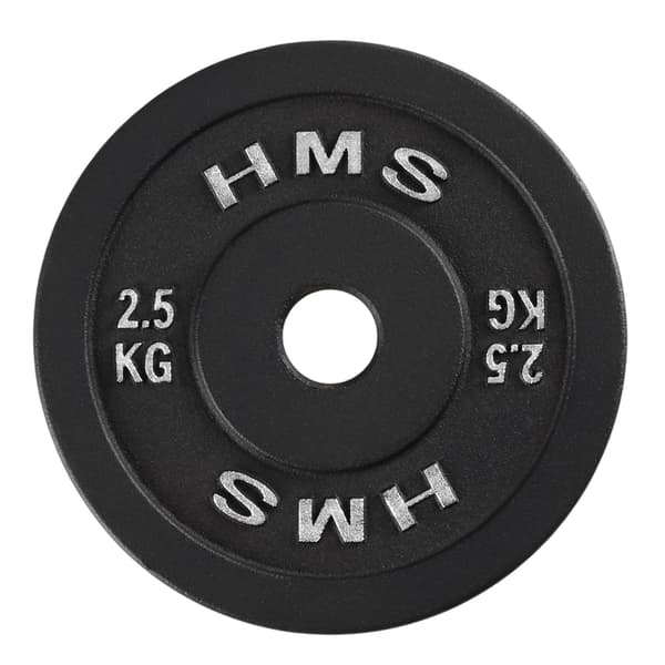 2,5 kg støbejernsvægtskive, sort, 31 mm hul