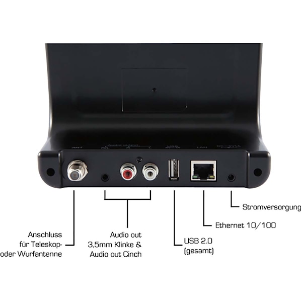 DABMAN i400 Compact Hybridiradio DAB+ / FM / Internet / Bluetooth Musta