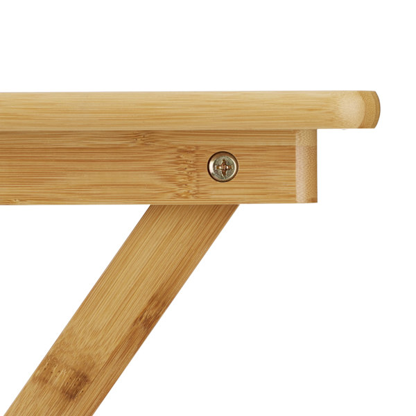 Sidobord bambu hopfällbart