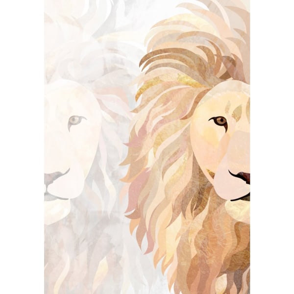 Lion Half Face 1 - 50x70 cm