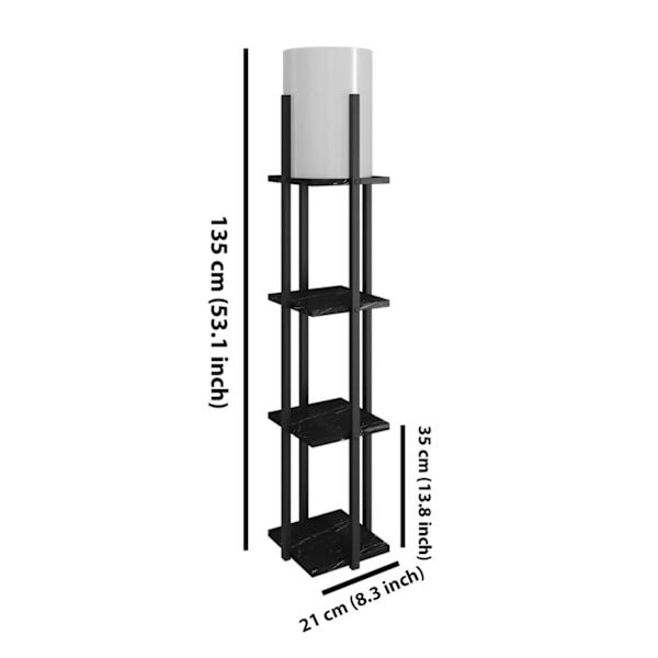 Gulvlampe Nora - Sort