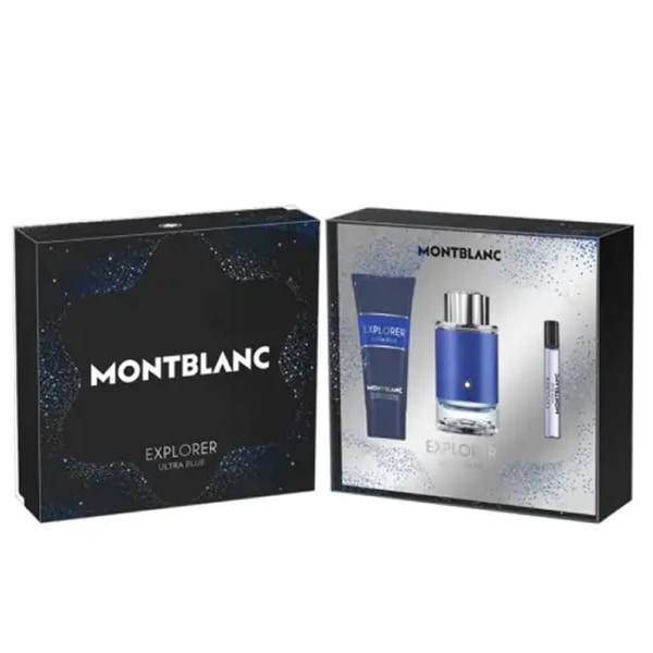 Montblanc Explorer Ultra Blue Eau De Perfume Spray 100ml Set 3 P