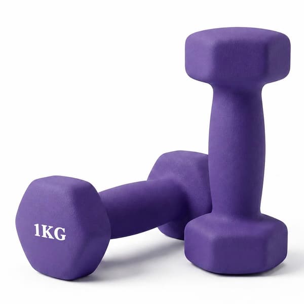 Støbejernshåndvægte med ergonomisk greb