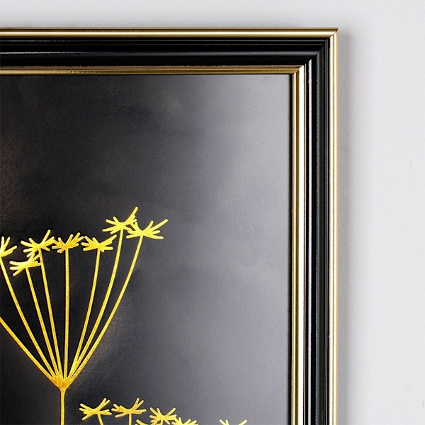 Sort guld fotoramme 21x29,7 cm