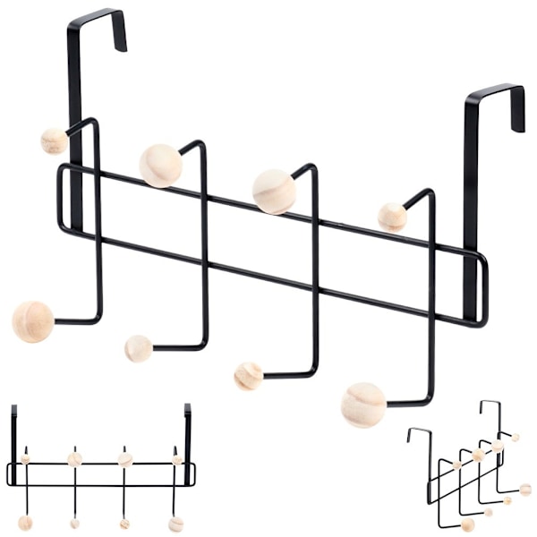 Metal dørbøjle sort 37 cm