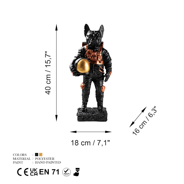 Dekorativt objekt Chien Astronaut-1
