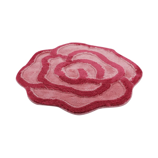 Akryl Bademåtte Big Rose - Fuchsia