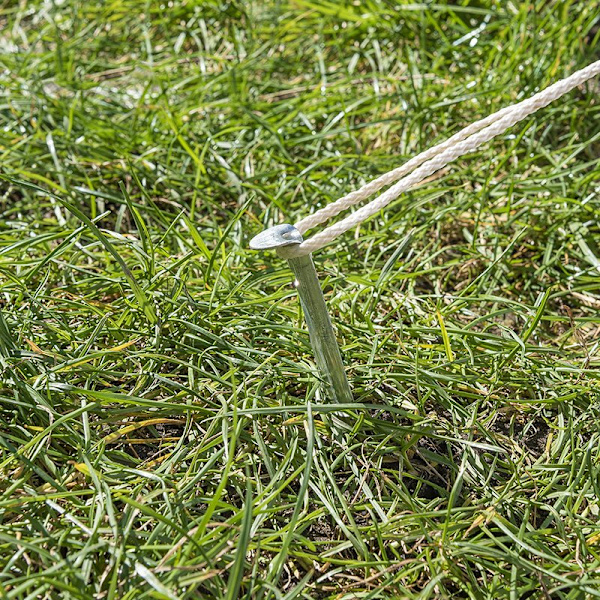 Tentpeg 22cm metalli puolipyöreä 10 kpl polybag