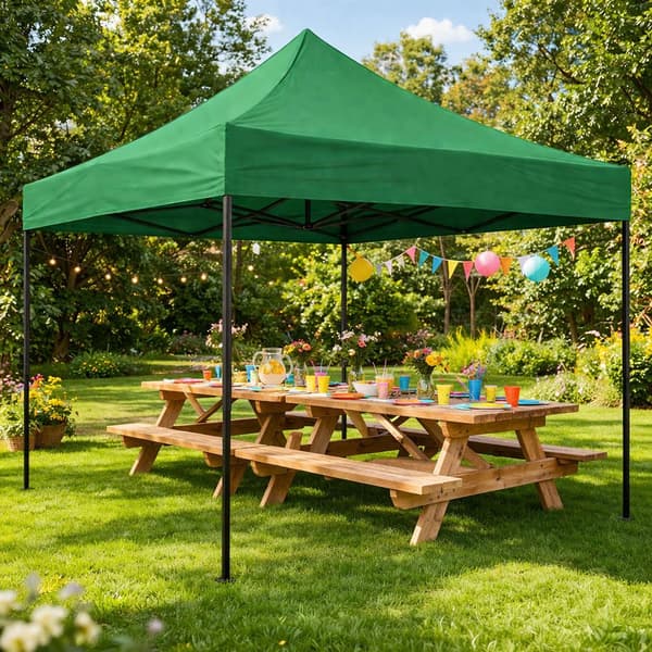 Automatisk pop-up havetelt, 3x3m, grøn